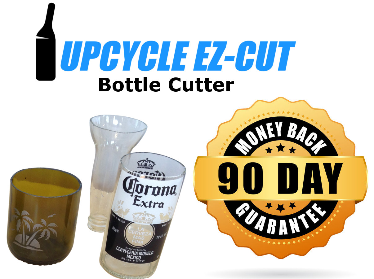 Glass Bottle Cutter (Deluxe) Kit, Upcycle EZ-Cut: Beer & Wine Bottle Cutting