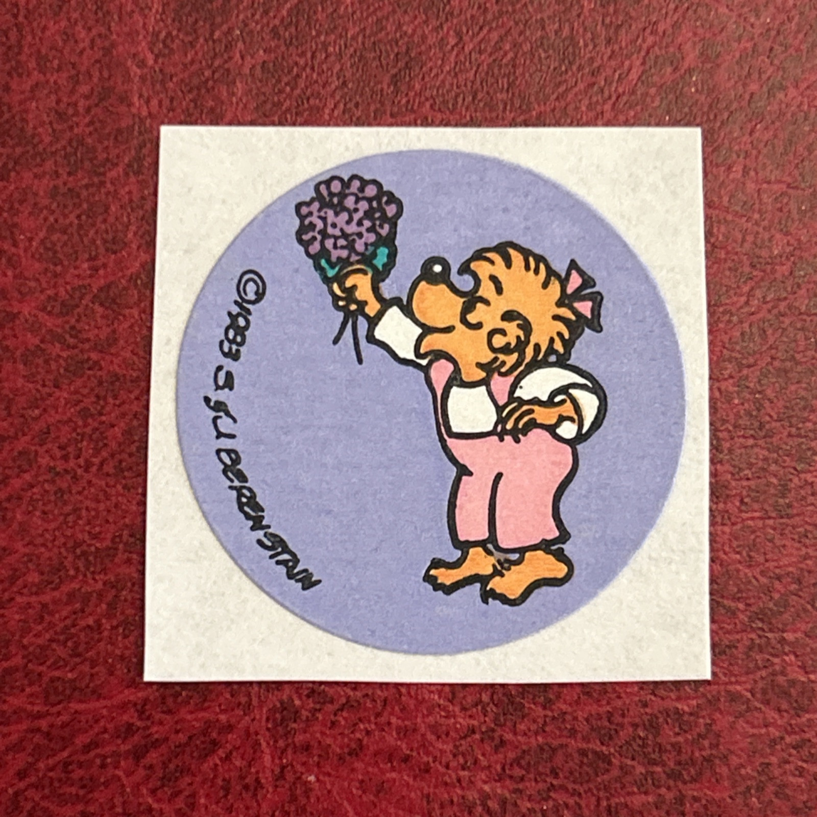 Vintage Berenstain Bears Scratch Sniff Sticker Shipping Details In Description