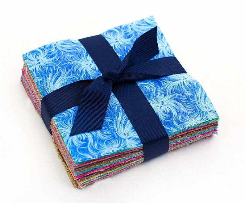 102 Piece FEATHERS pre cut charm pack 5″ squares 100% cotton fabric quilt