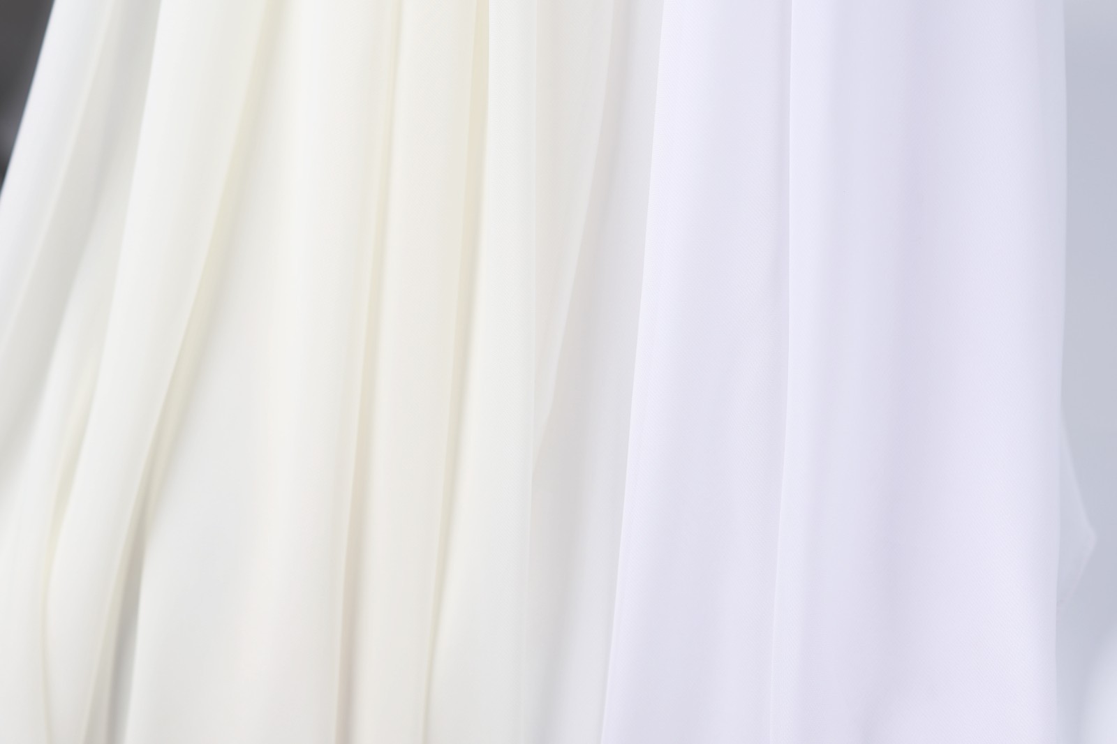 Ivory Hi Multi Chiffon Fabric – 60″ Wide Sheer Fabric Soft and Matte 1113