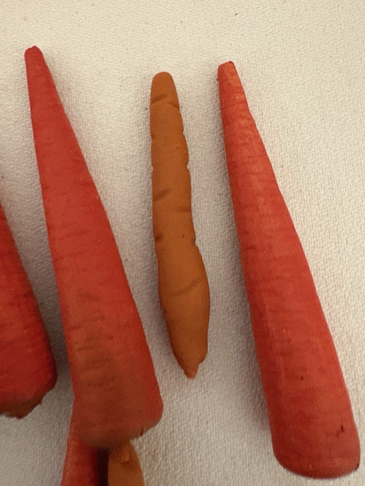 Lot 65 Mini Carrots Realistic Fake Carrot Vegetable Food Plastic Photos Decor