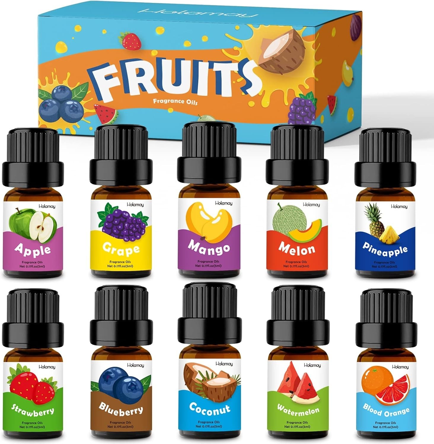 Fruity Fragrance Oil, Fruit Essential Oils for Diffuser, Candle Soap Making …