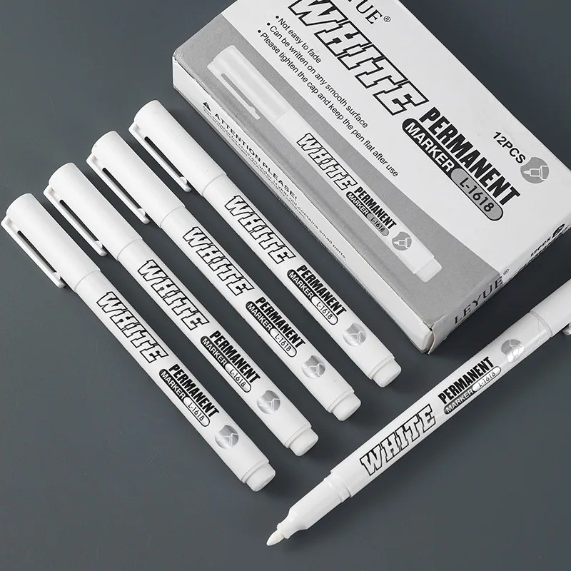 1-10 Pack Acrylic White Paint Pens White Permanent Marker with Extra Fine Point