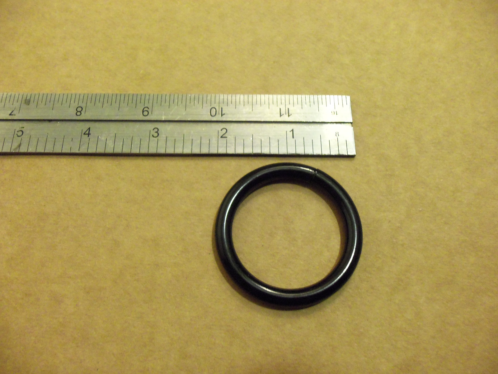 1 1/2″ Black Welded Steel O Rings (Pack Of 10) SCA