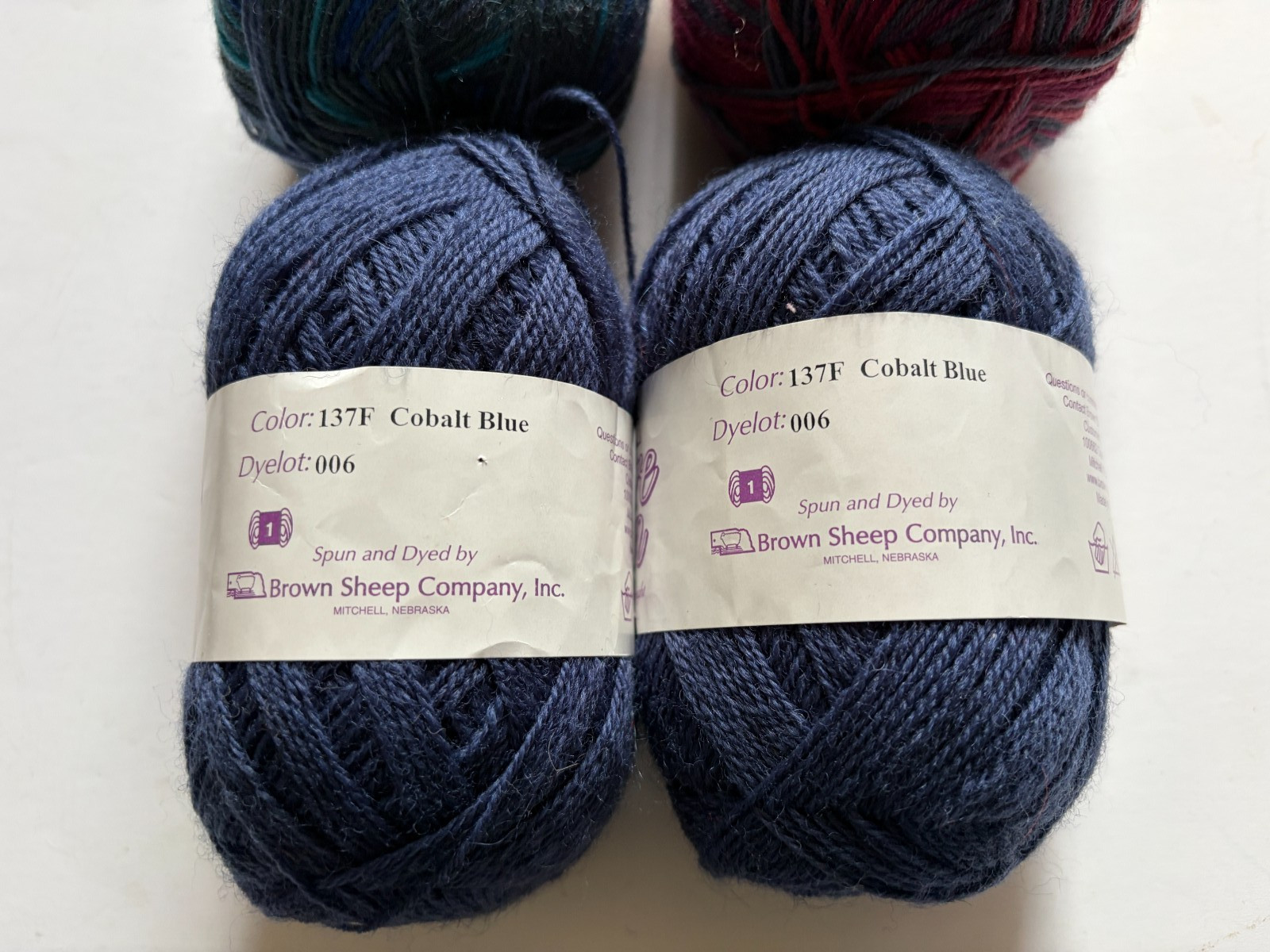 Super fine sock yarn Schachenmayr Regia Brown Sheep Nature Spun lot 4