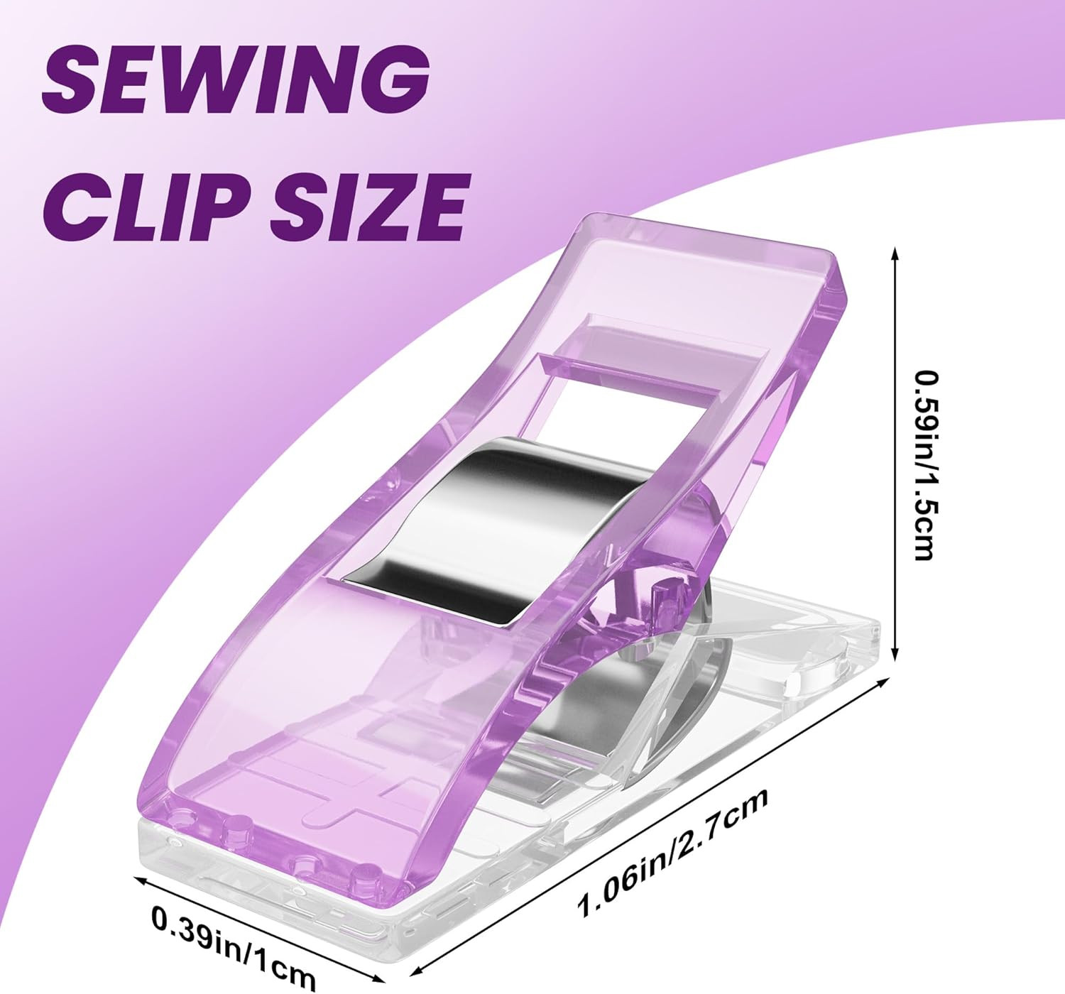 100PCS Sewing Clips with Storage Box – Strong Grip, No Pin Marks, Multi-Colored