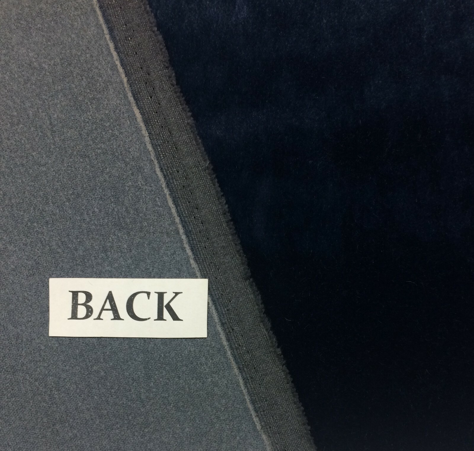 KRAVET PLUSH MOHAIR INDIGO BLUE WOOL VELVET FURNITURE DRAPERY FABRIC BTY 55″W