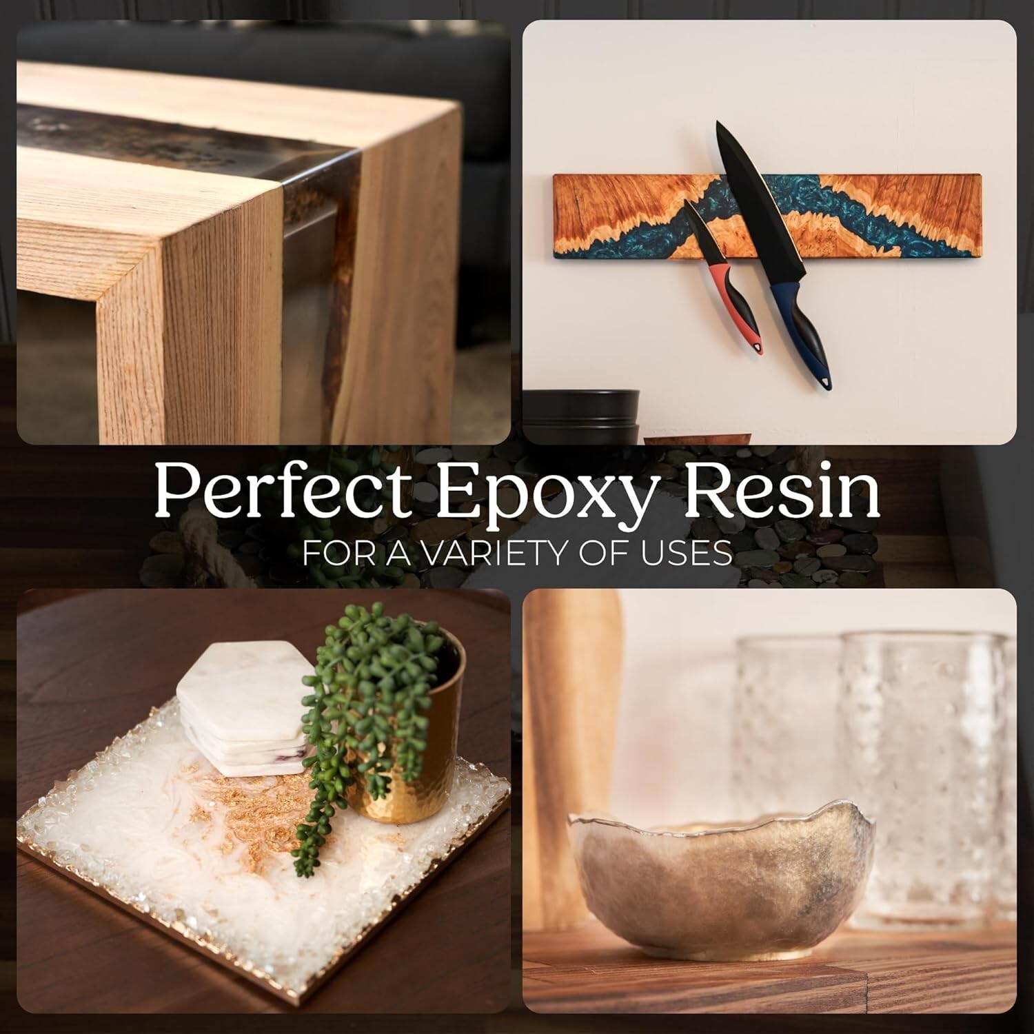 Promise Epoxy – 3 Quart Deep Pour Epoxy Resin Kit, Up to 4″ Pouring Depth