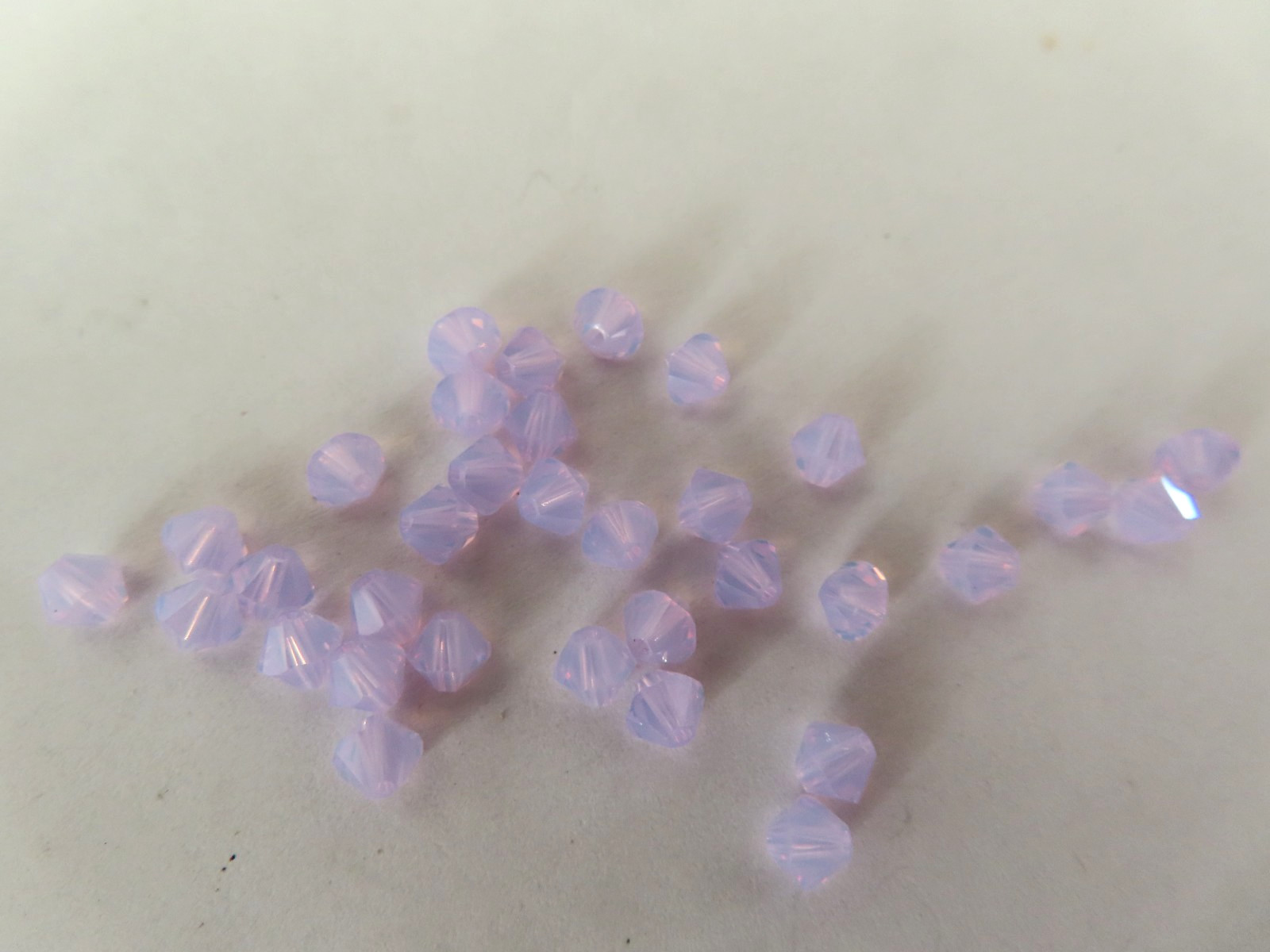 36 Swarovski Bicone Beads 4mm Violet Opal. #5328