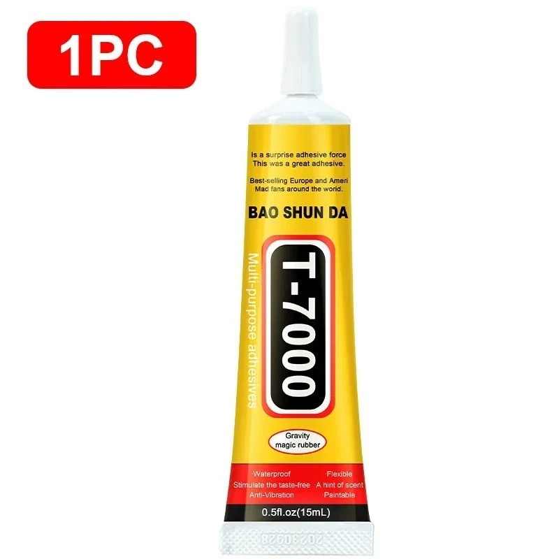 T7000 Black Repair Glue Strong Adhesive for Phone Tablet Precision Applicator