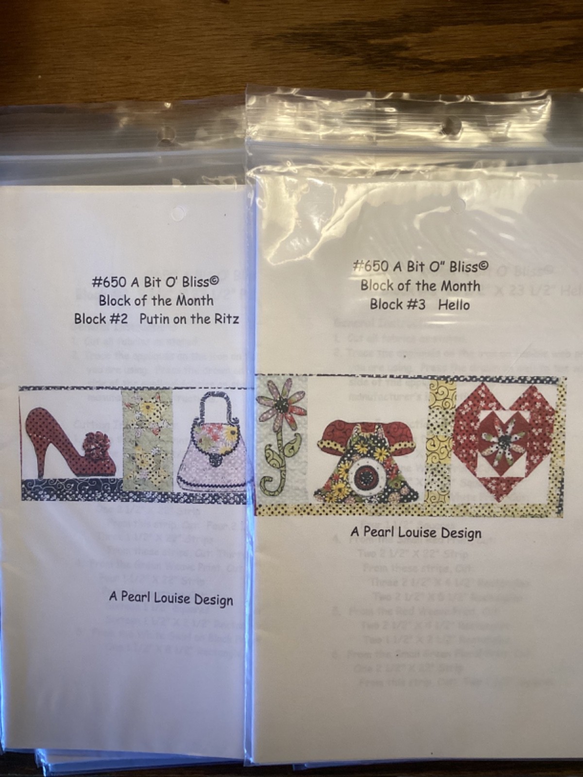 PATTERN A Bit O’ Bliss Block of the Month Quilt 1-11 Full Set NEW Pearl Louise