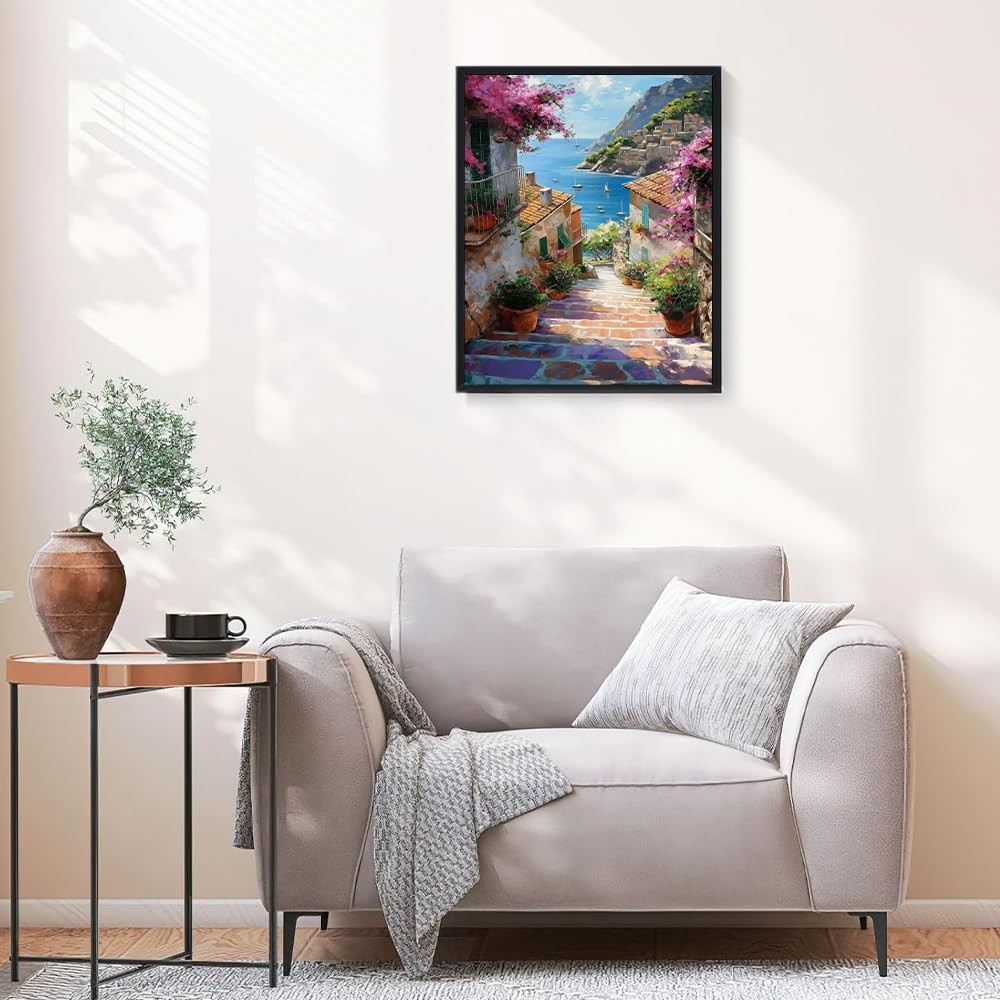 Modern Abstract Painting By Numbers Kit Cross Stitch Wall Art Decoration