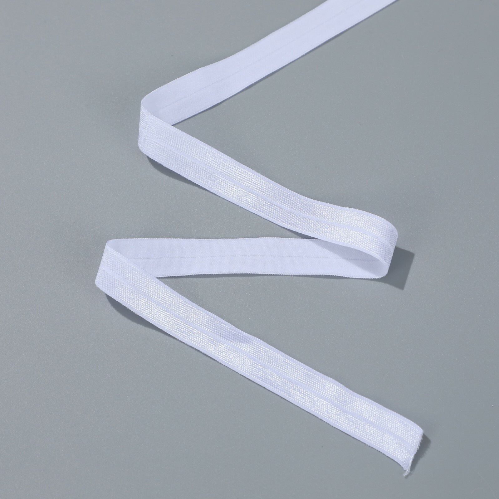 90 yards Elastic 5/8” White Fold Over FOE Headband Clothing Wholesale Roll W1/2