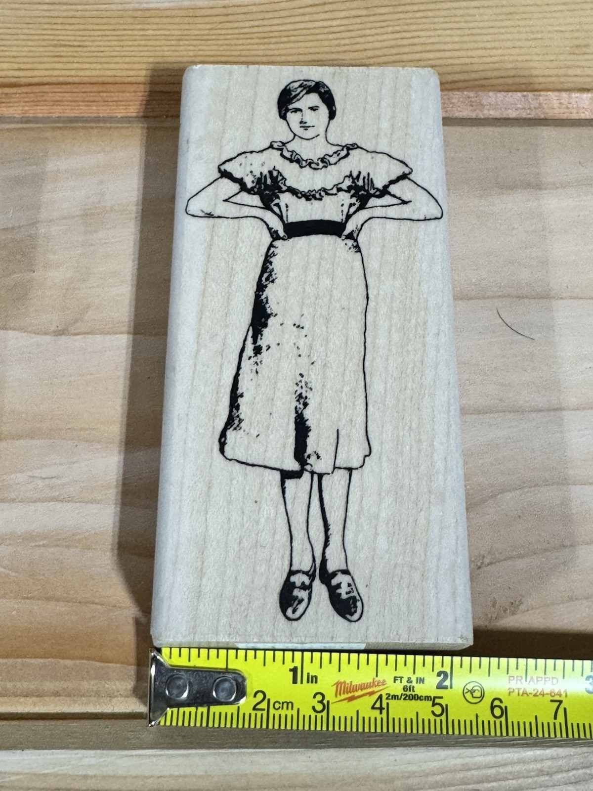 VTG 1999 Mad Woman River City Rubber Works Stamp 1643-M Mary’s Mom Frances Funny