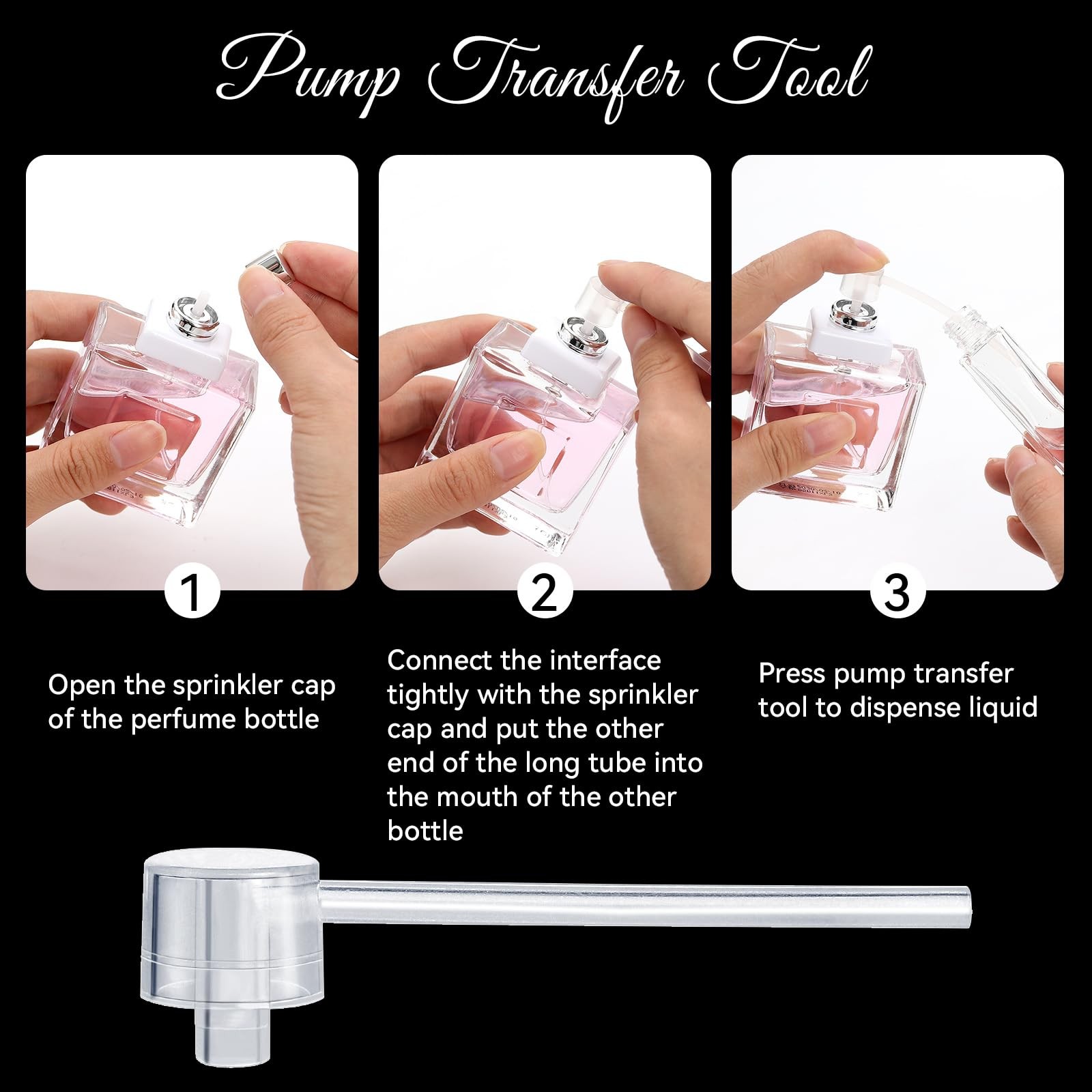 10pcs Perfume Refill Tool Kit,Plastic Dispenser 5ml/10pcs, Clear