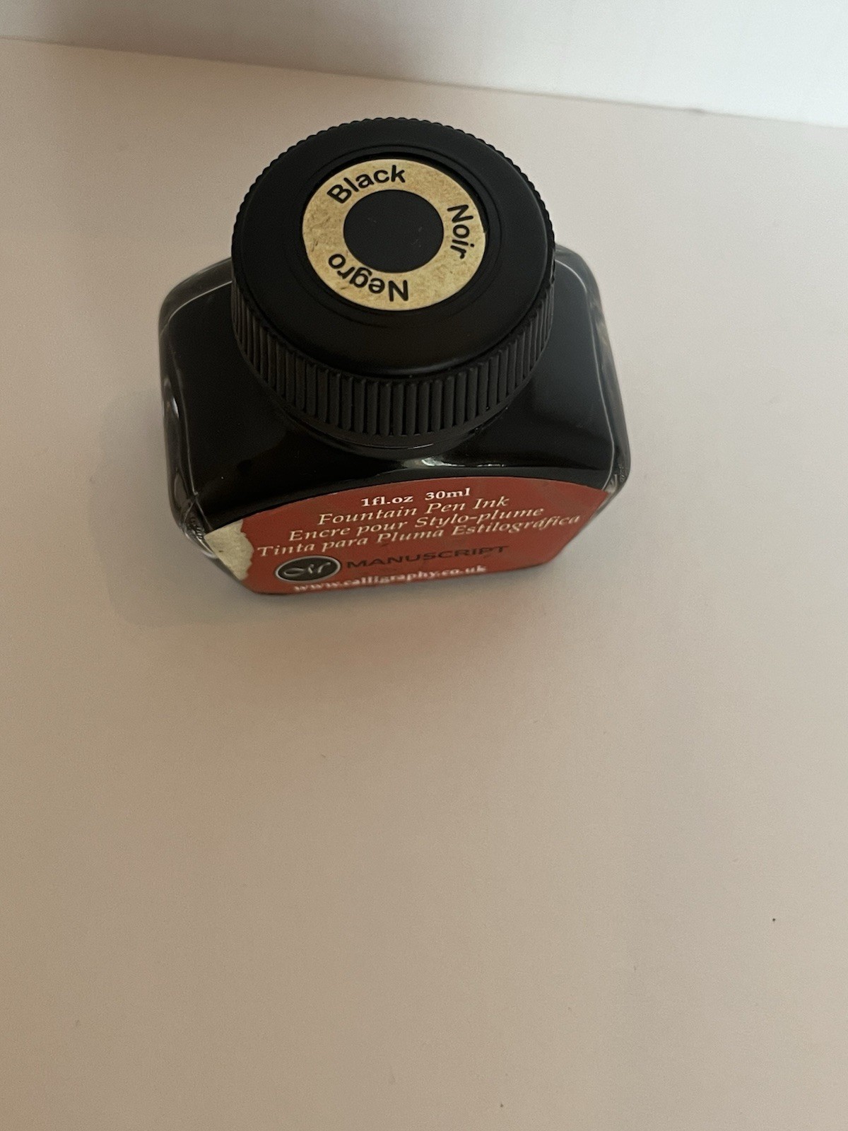 Manuscript Fountain Pen Ink Black 30ml 1 fl oz Bottle for Writing Calligraphy
