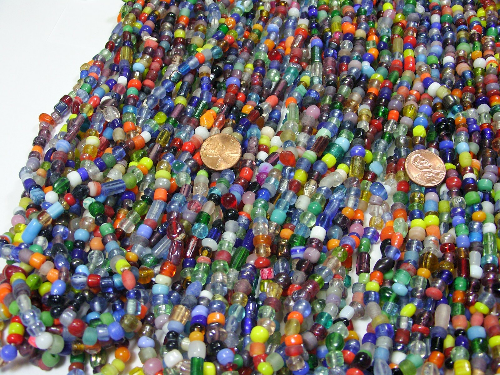4 Pounds Assorted India Handmade Spacer Glass Beads Wholesale Bulk Lot (TD-71)