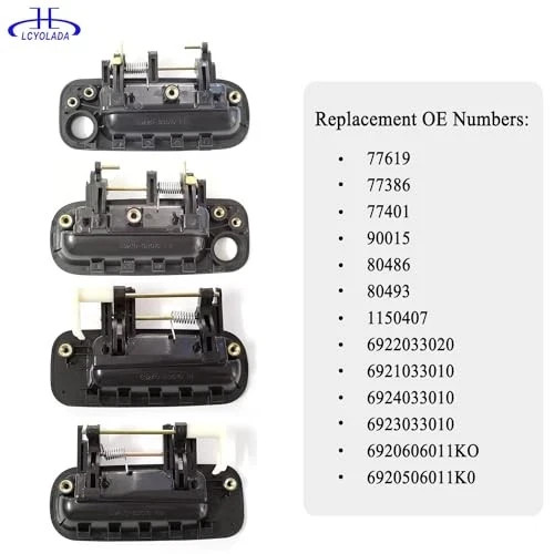 Set of 8 Interior & Exterior Door Handles Fit for Toyota Camry 1992 1993 1994