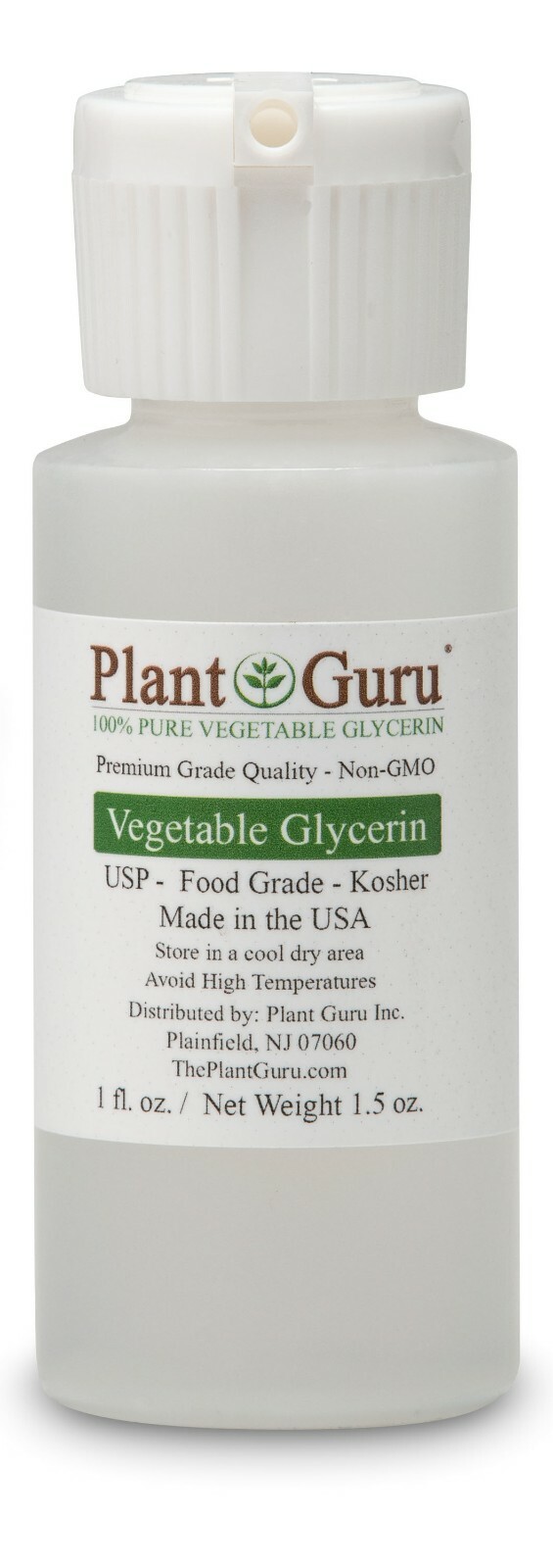 Vegetable Glycerin Propylene Glycol 1 oz Each USP 99.9 % Pure Food Grade VG PG