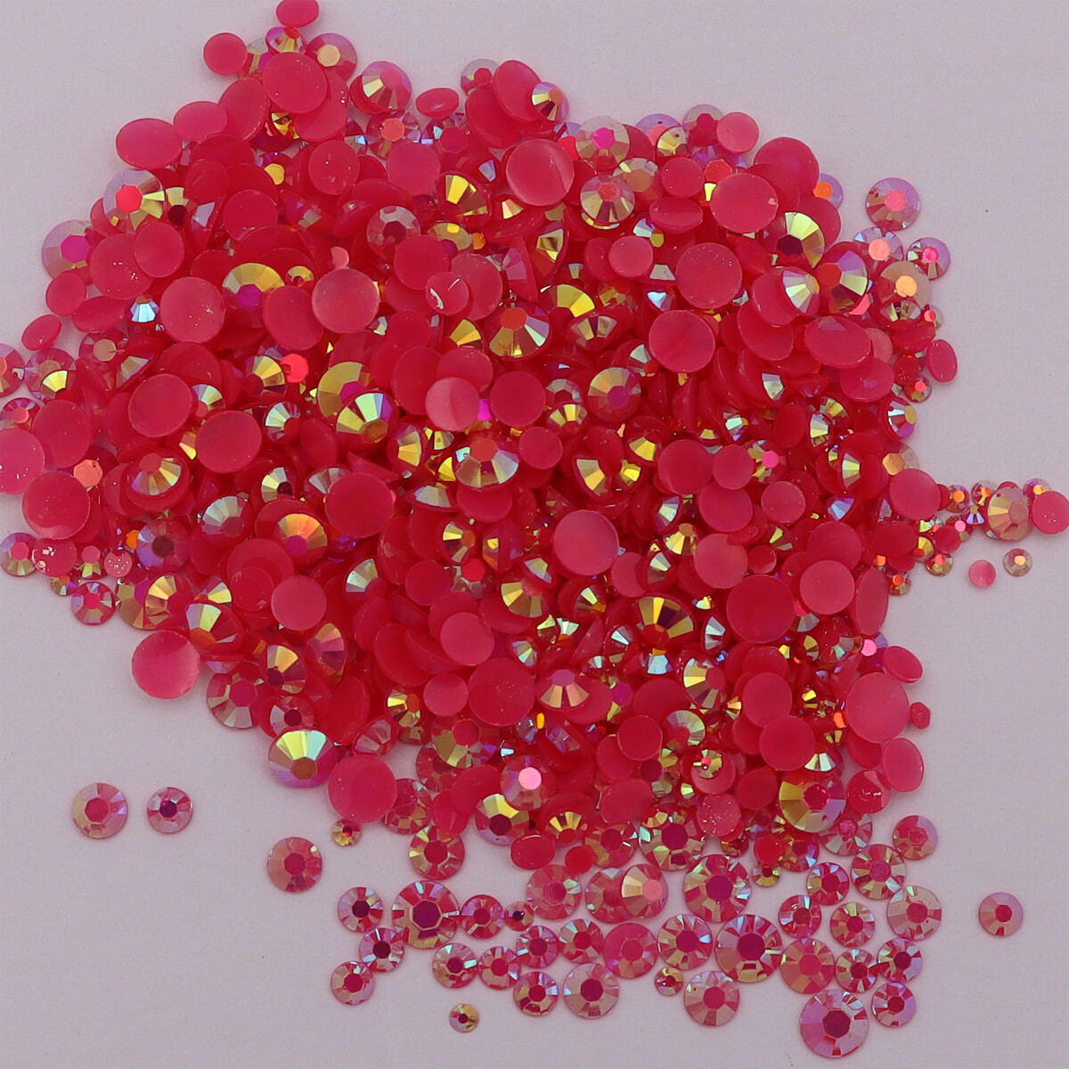 Resin Non Hot Fix Rhinestones Flat Back Gem Plastic Crystals Trimming For Crafts