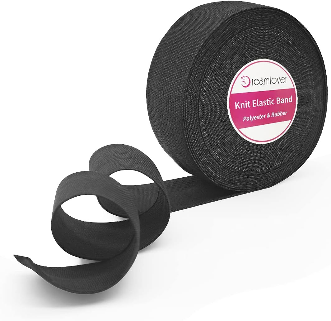 White Elastic Spool, 1 Inch X 6 Yards