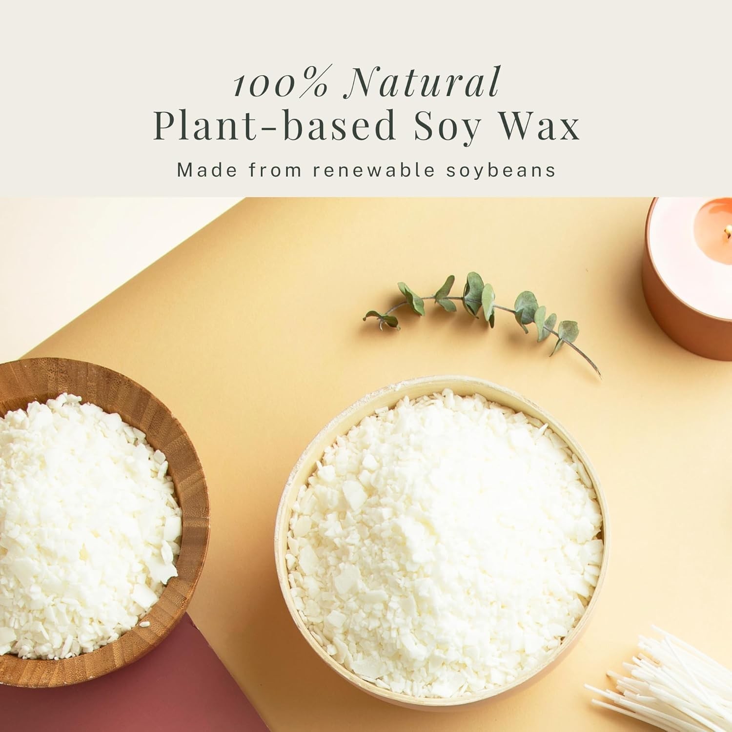 Eco-Friendly Organic Soy Candle Making Supplies – 2 lbs for Custom Creations