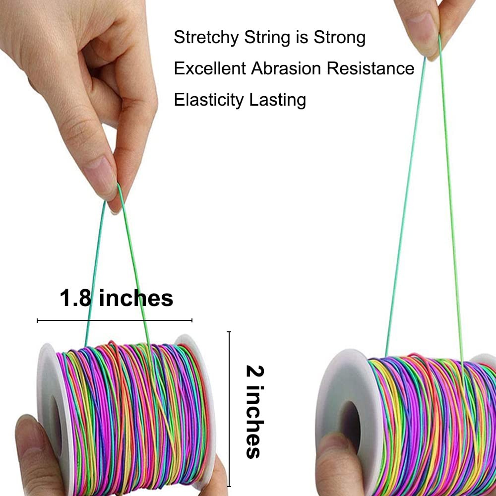 1mm Stretchy Elastic String Rainbow Jewelry Making Cord 1mm Elastic Bead Cord