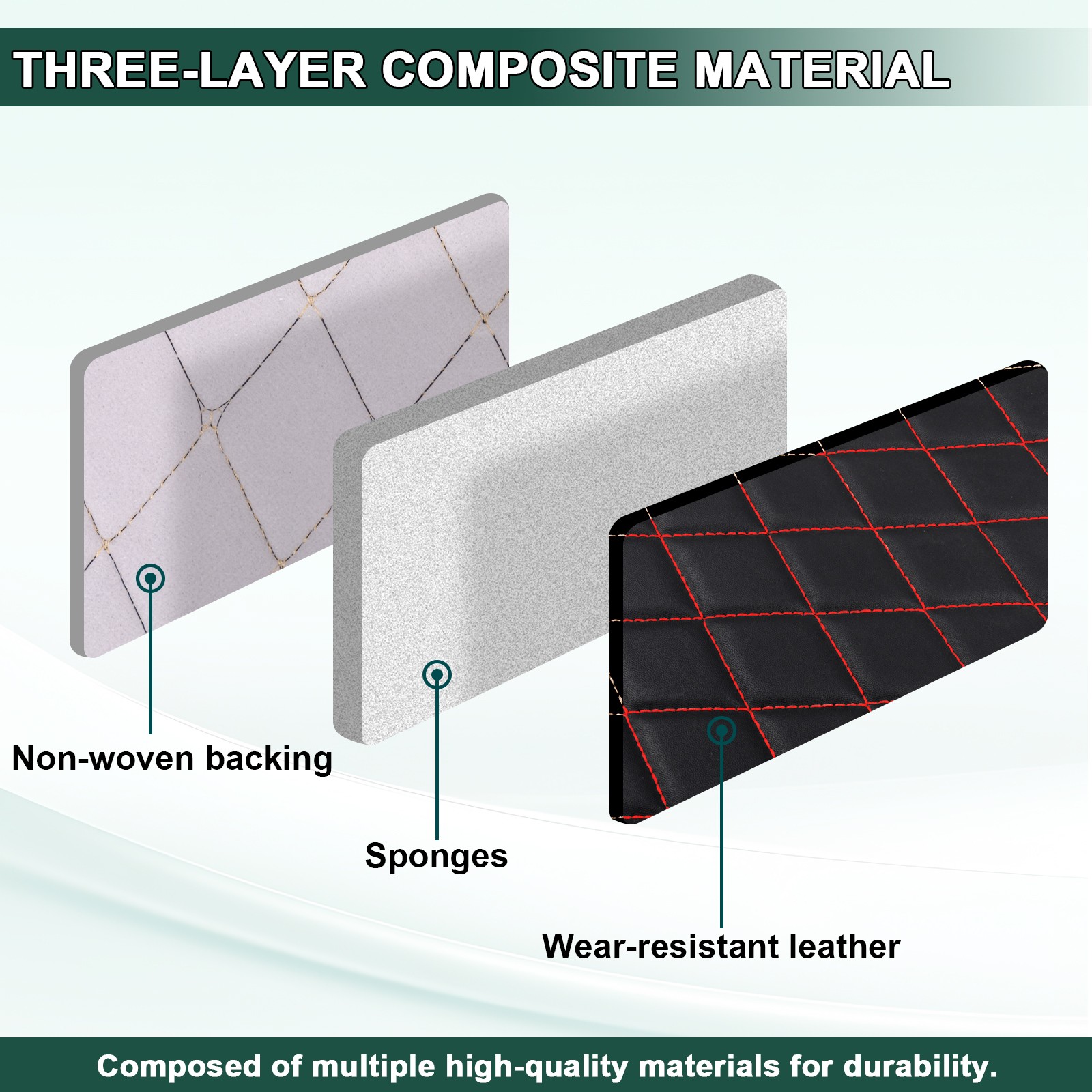 Quilted Vinyl Leatherette Fabric 6mm Foam Auto Upholstery Headliner Sold By Yard