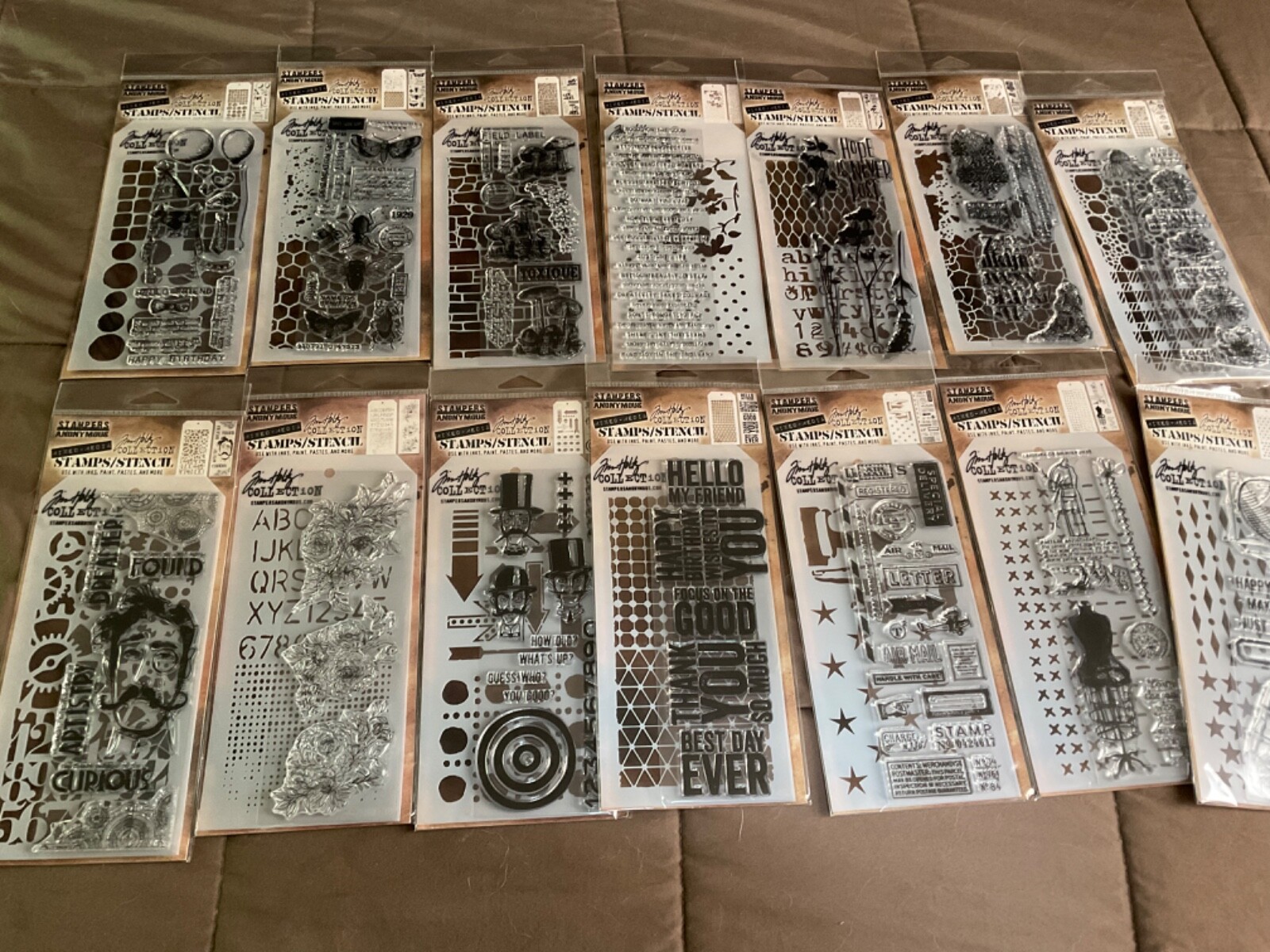 Tim Holtz/Stampers Anonymous Stamp & Stencil Set *YOUR CHOICE*-More updated 9/25