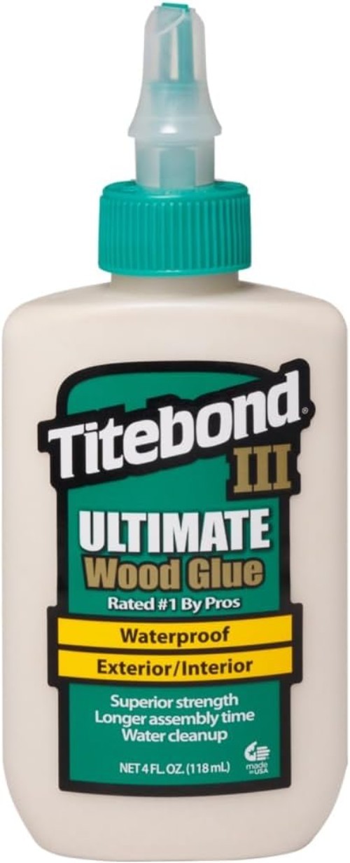 Liquid Wood Glue 4 Oz Titebond III – High Viscosity for Strong, Waterproof Bonds