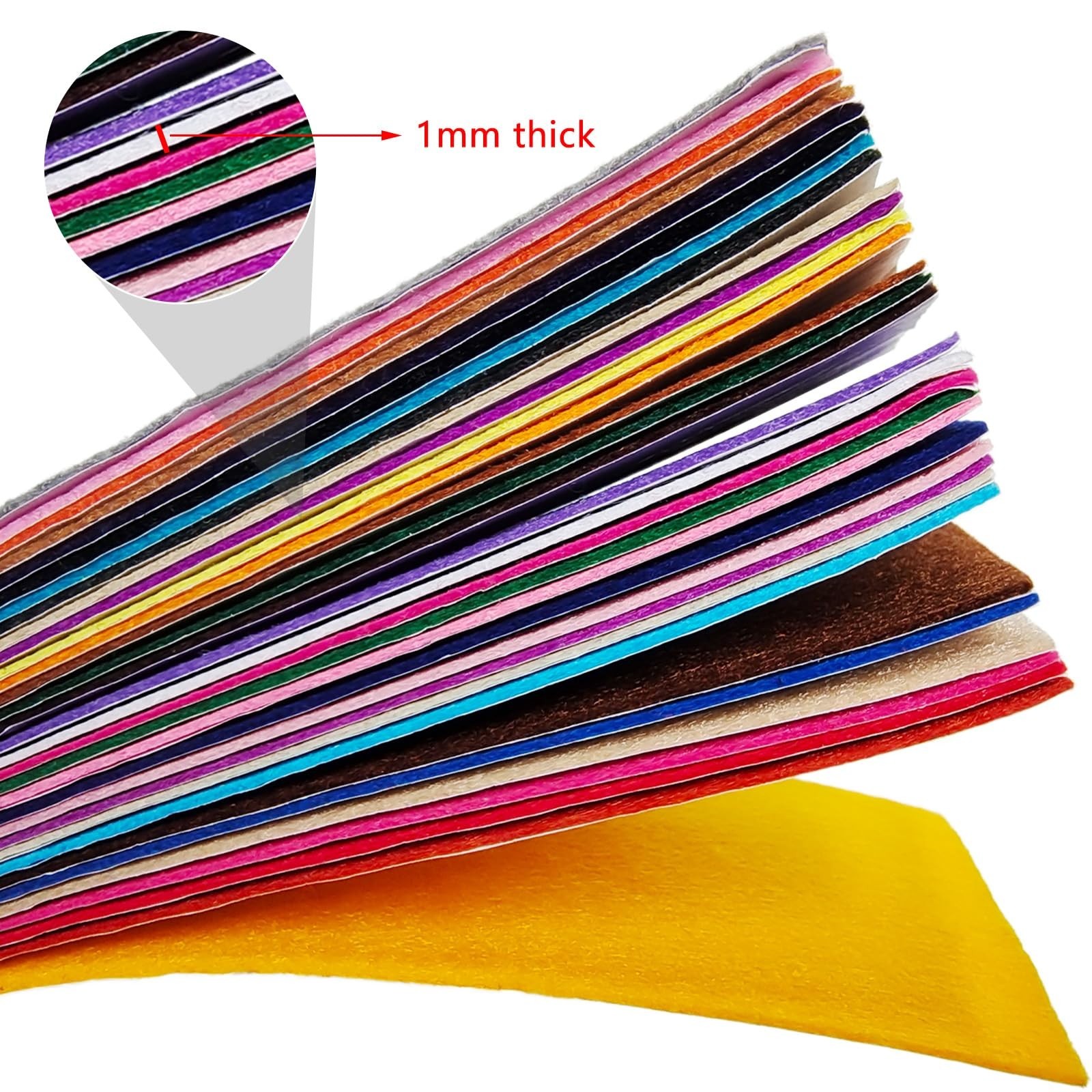 Jtnohx Self Adhesive Felt Sheets, Adhesive Backed Felt, 33 Pcs 4″ x 8″ Stiff …