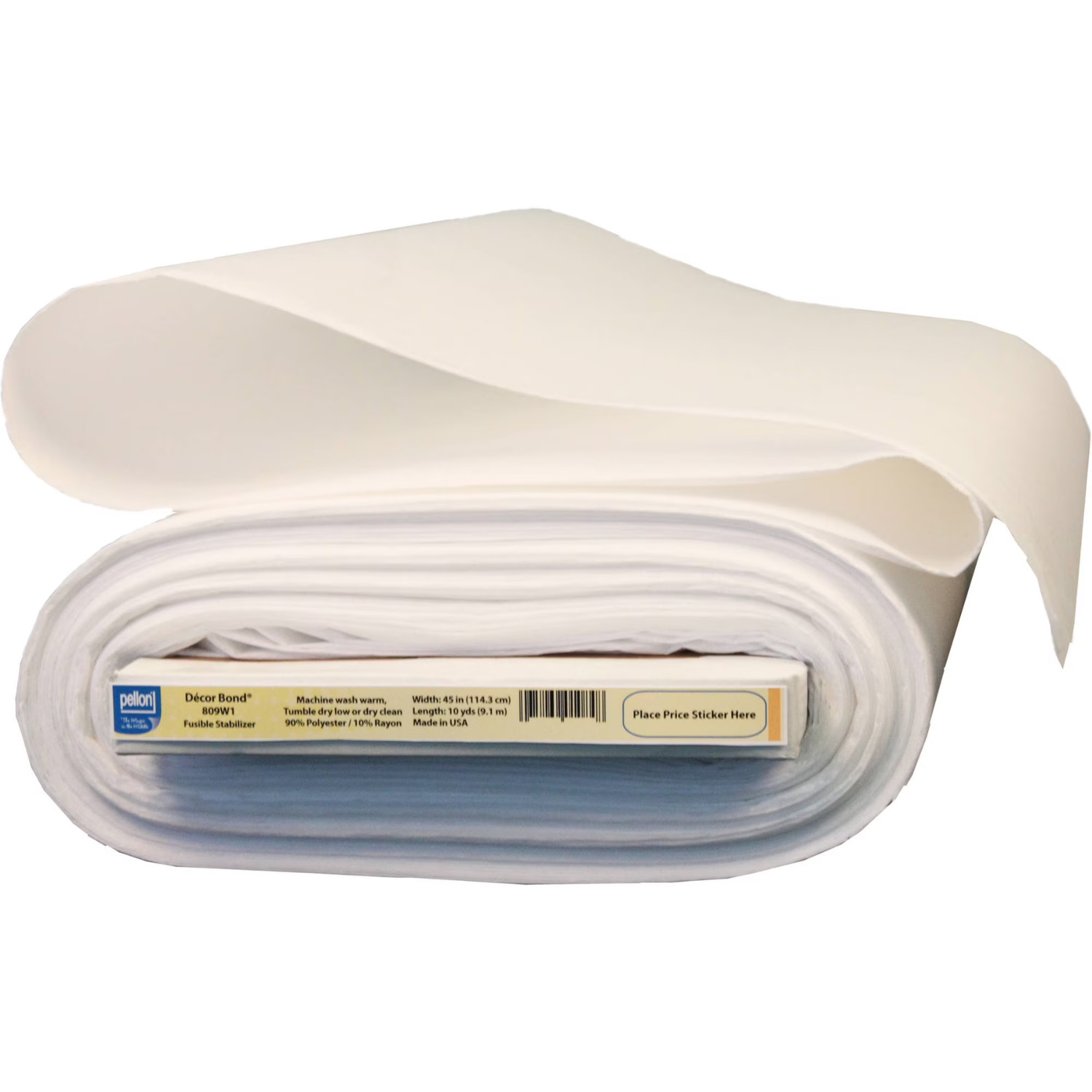 Pellon 809 Décor Bond White Fusible Fabric Stabilizer, 45″ x 10 Yards, 1 Pack