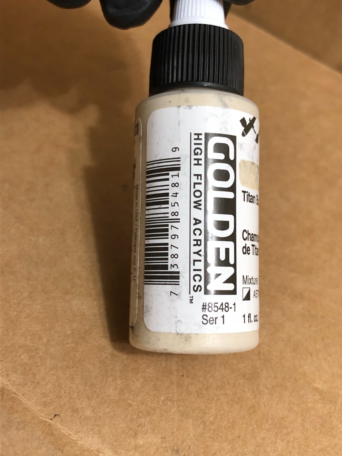 Golden High Flow Acrylics Ink TITAN BUFF #8548-1 LOT OF 7x 1 oz/BOTTLE