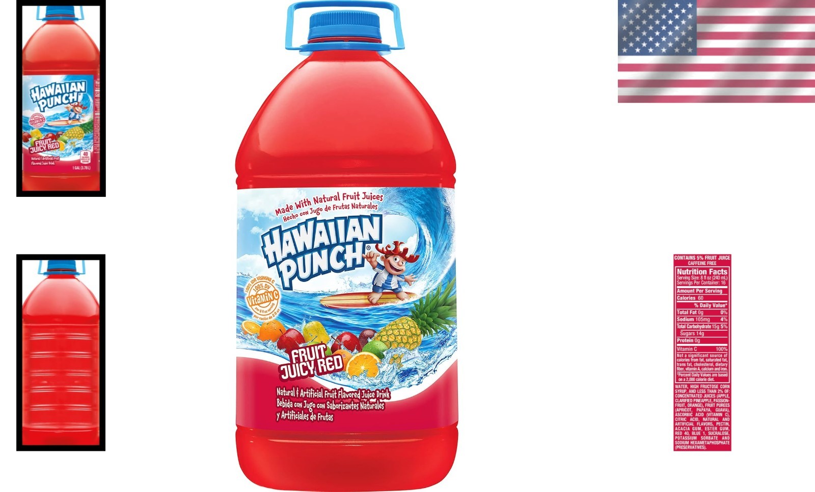 Fruit Juicy Red 128 Fl Oz – Sweet Caffeine Free Beverage for Family Enjoyment
