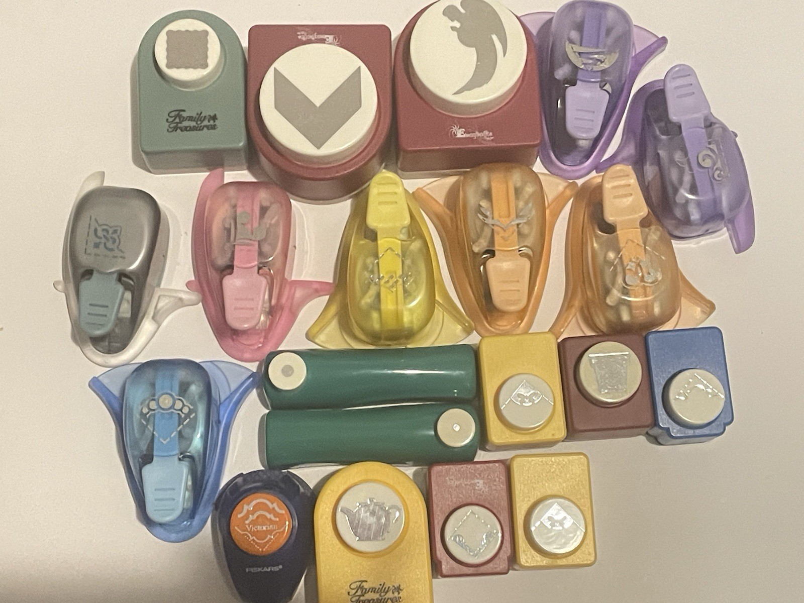 Lot Of 20 Scrapbooking Punches Corners Edge Teapot Angel Assortment Paper Craft
