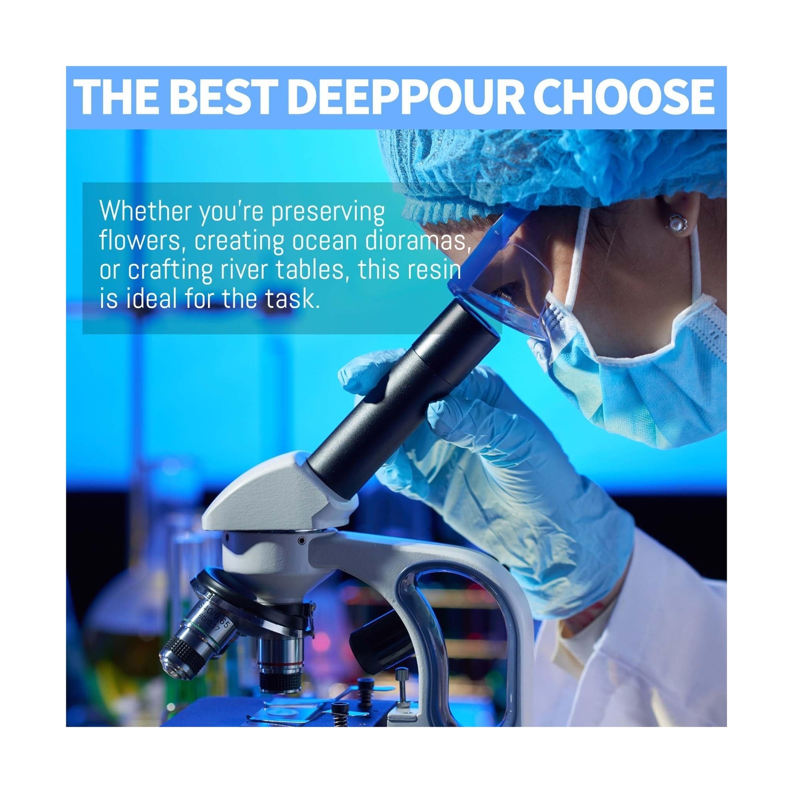 Deep Pour Epoxy Resin, 3 Gallon 2-4″ Pour Depths Epoxy Resin Kit Crystal Clea…