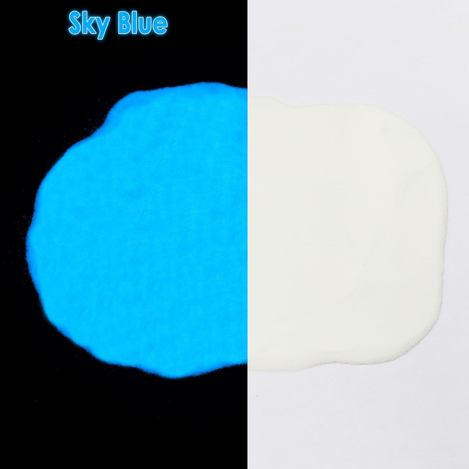 Glow in the Dark Pigment Powder, 15G/0.5Oz Sky Blue Epoxy Resin Luminous