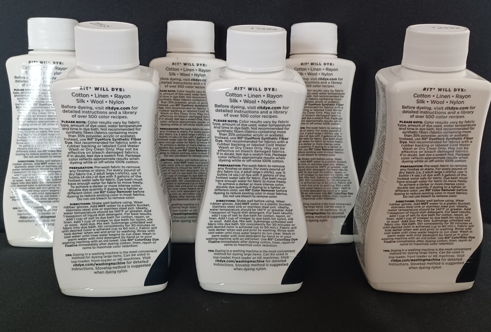Rit All Purpose Black Liquid Dye 8 oz-6 Pack
