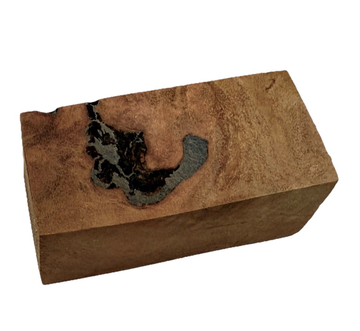 River Red Gum Burl turning blank 1-7/16″ x 1-7/16″ x 3″ (c48) See Description