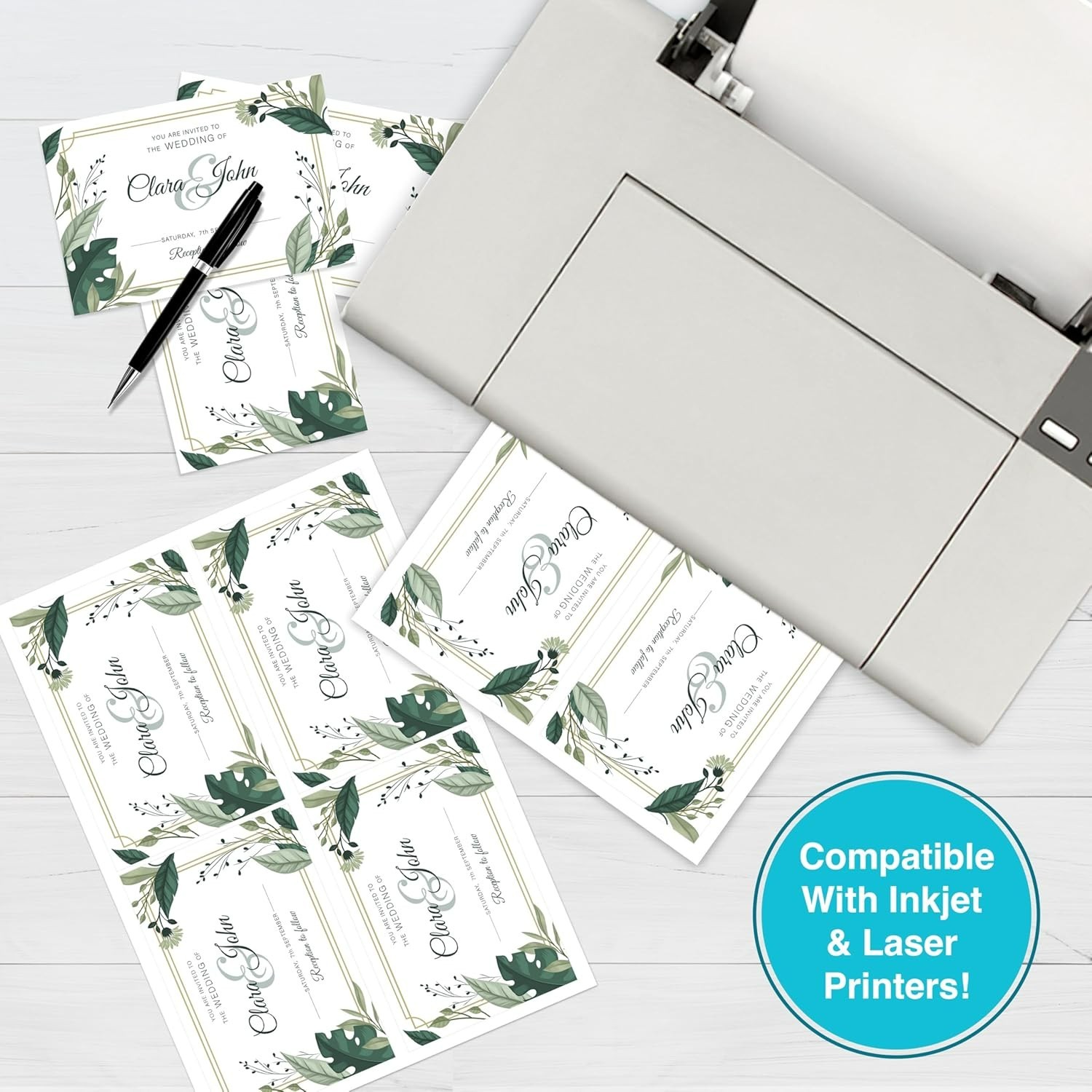 67 lb White Cardstock 8.5×11 – 100 Sheets, SFI Certified for Eco-Friendly Use