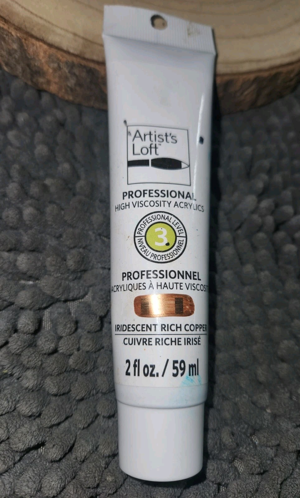 Professional Level 3 High-Viscosity Acrylic~ Artist’s Loft 2oz-Iridescent Copper
