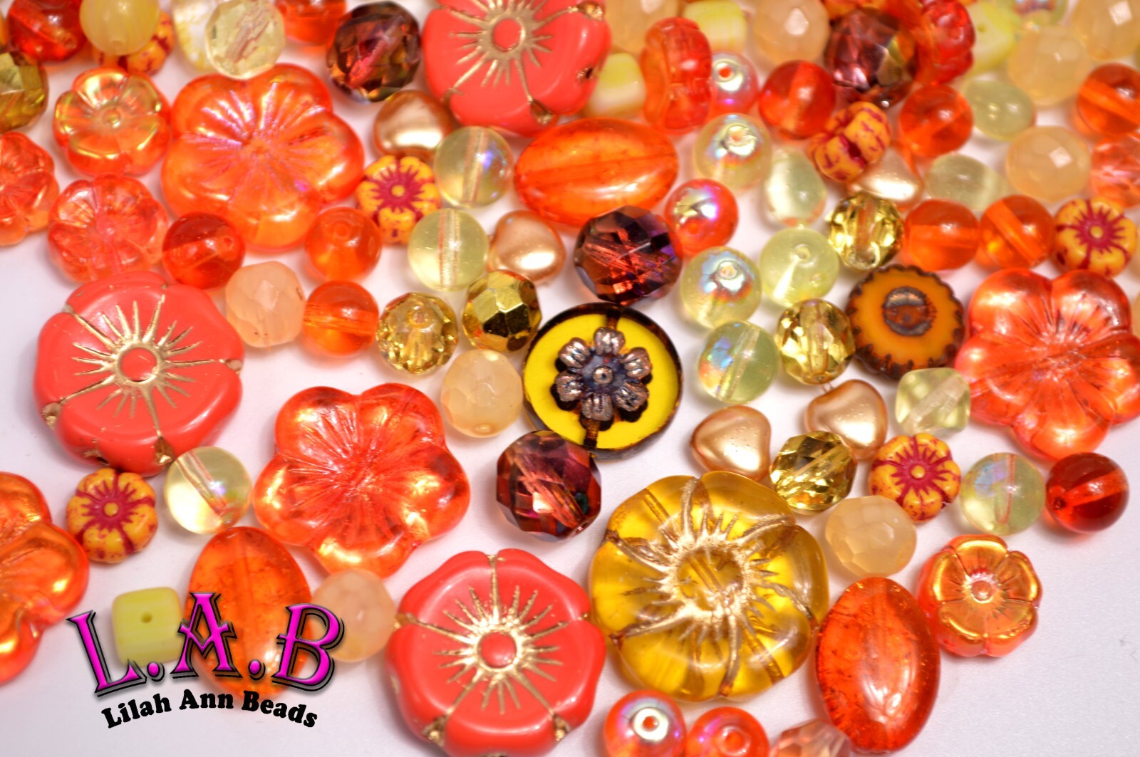 One Pound Fine Quality Czech Glass Bead Mix – 7 colors to choose from – CG900