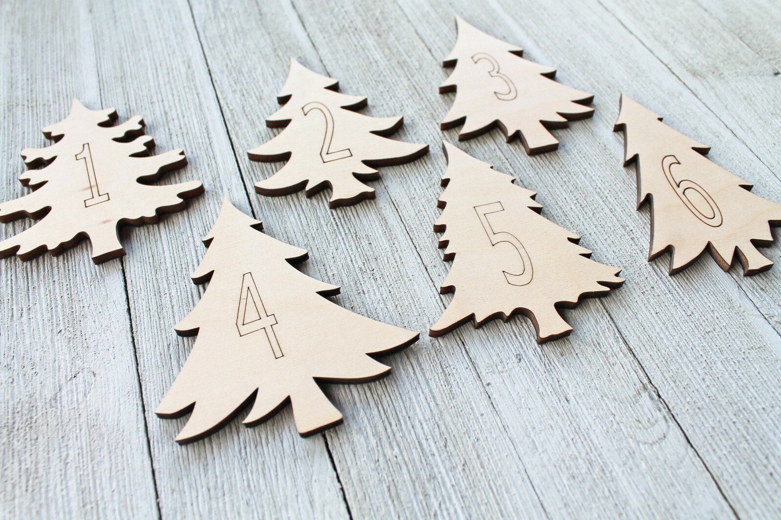 Pine Christmas Trees Sign Cabin Unfinished Wood Cutout Cut Out Shapes ALL SIZES