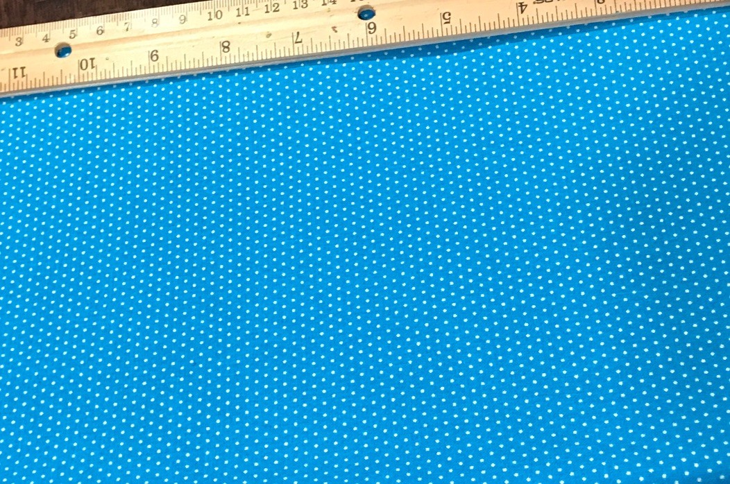 Turquoises Pin Dot 100% cotton fabric sold by the yard # 2760