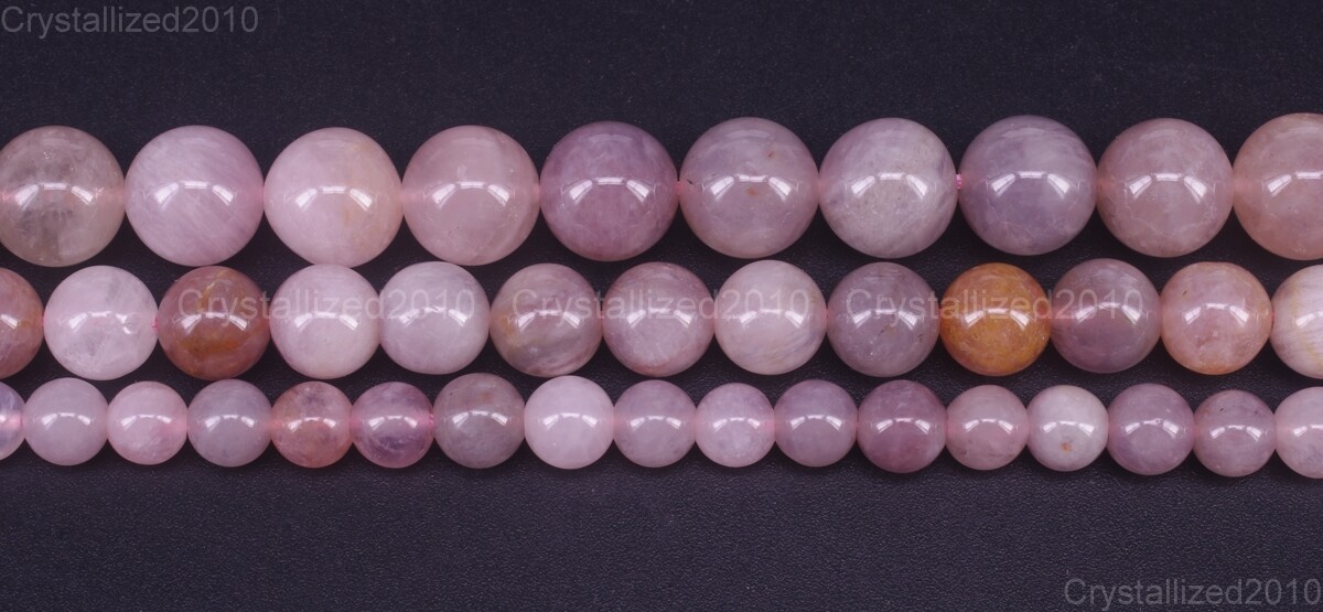 Natural Purple Madagascar Rose Quartz Gemstone Round Beads 6mm 8mm 10mm 15.5″