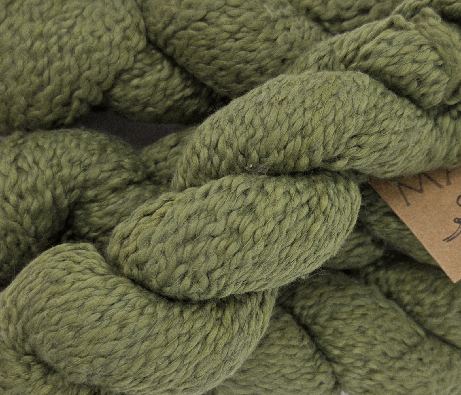 4 Skeins MANOS COTTON STRIA Yarn Color #203 OLIVE – Hand/ Kettle Dyed NEW DISC