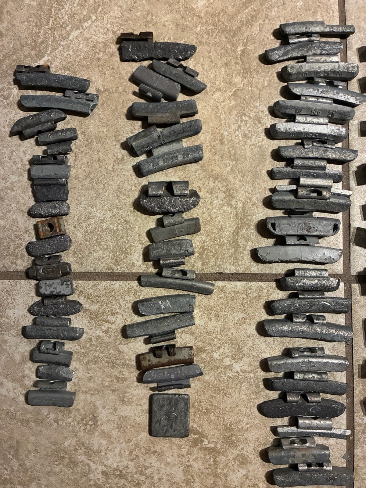 6.8 POUNDS Tire Wheel Lead Weights for Car/truck For reuse. Various Sz & Weight