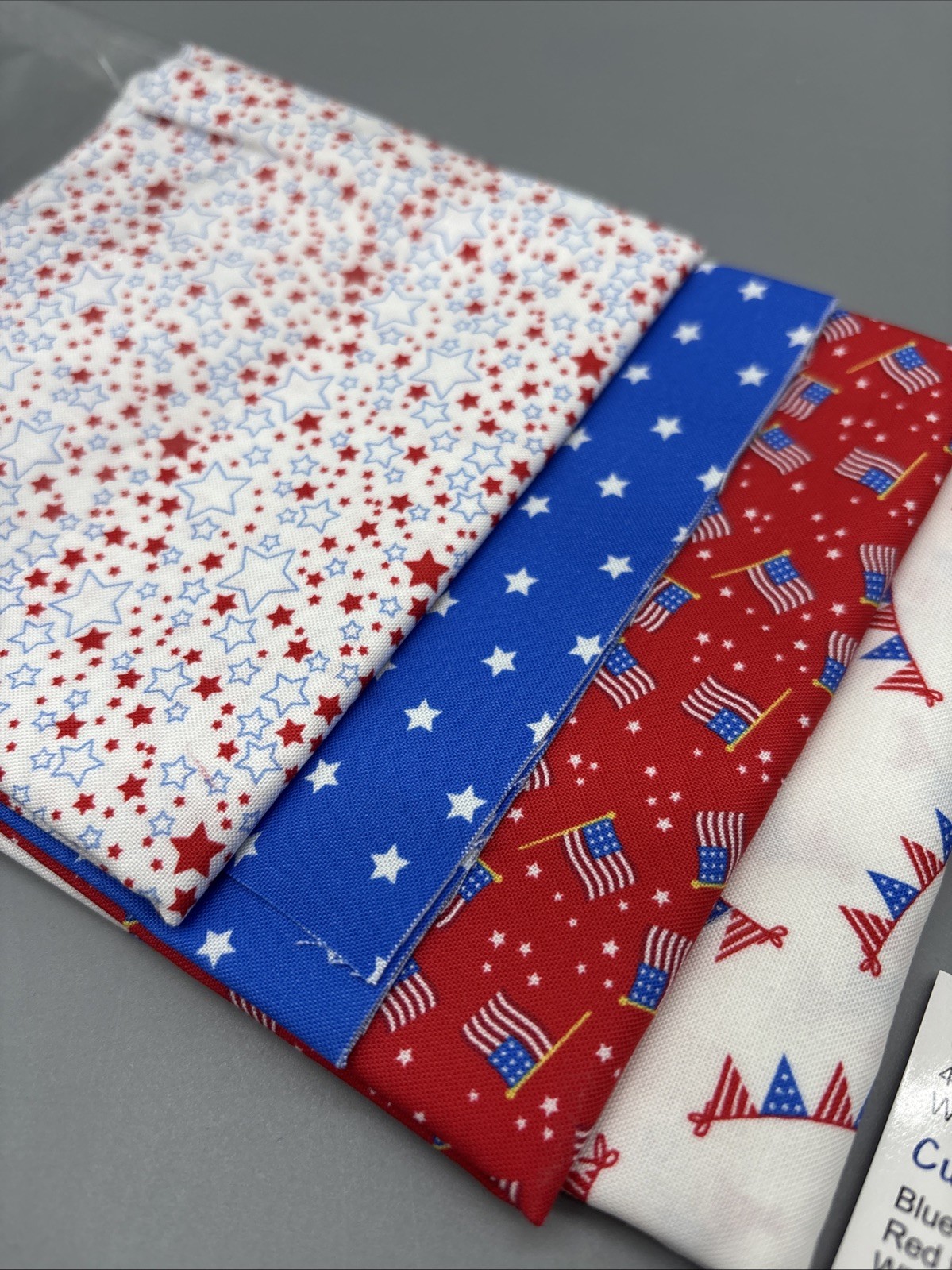 Villa Rosa Designs Unfilled American Flags Quilt Kit 11” X 58” Patriotic Pride