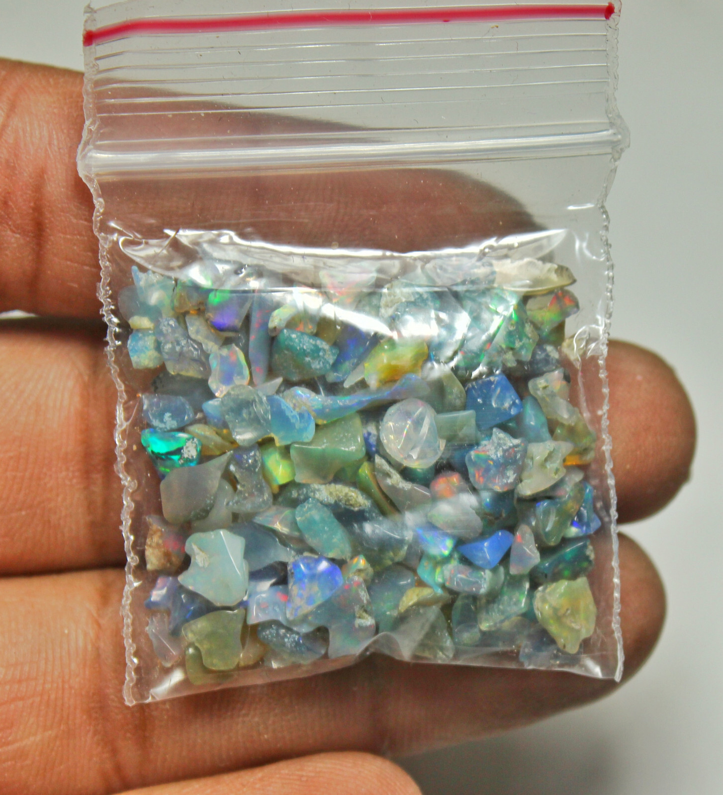 100 Pcs Lot AAA Natural Multi Flash Ethiopian Opal Rough Welo Fire Opal Stone