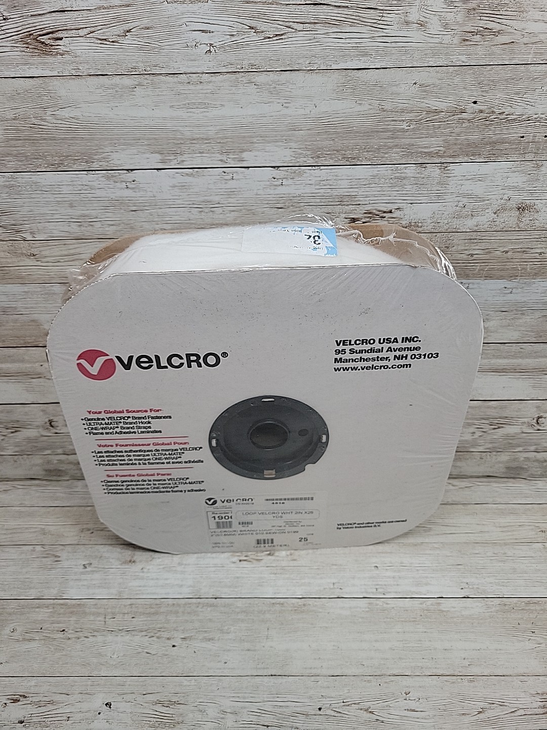 VELCRO® Brand 190660 Loop 1000, 2″ X 25 yds, WHITE, 010 Sew-On 0199 NEW
